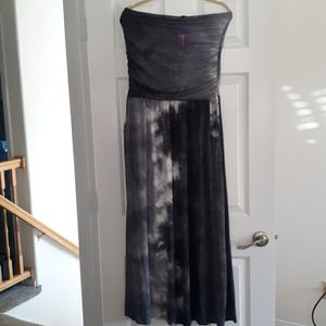 Lascana New Tie-Dye Strapless Dress in Blue